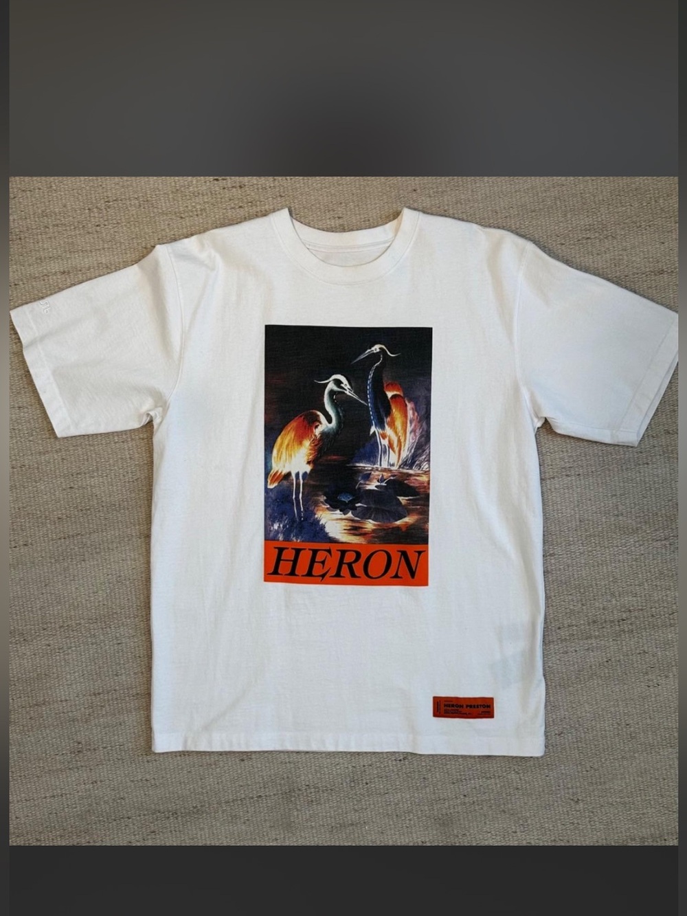 Heron Preston Crane Graphic Tee White